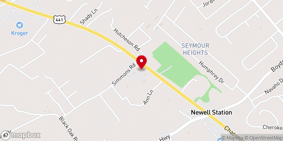 Map showing location of Seymour United Methodist