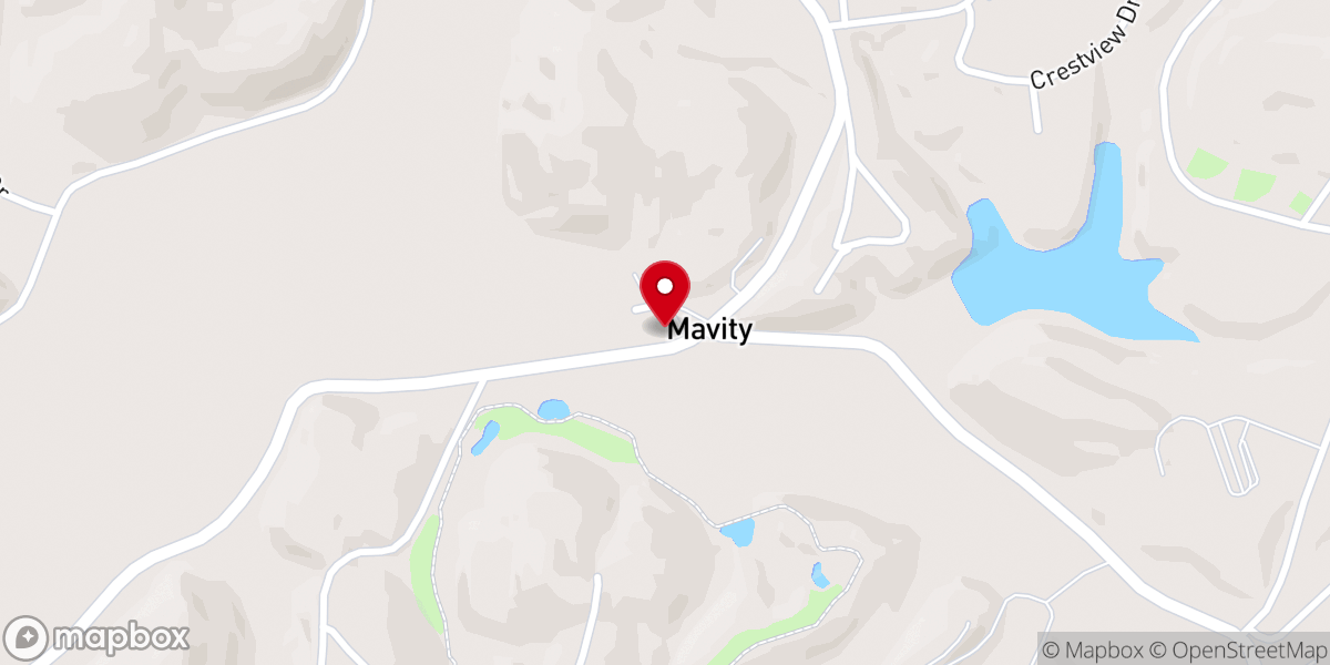 Map showing location of Bible Baptist