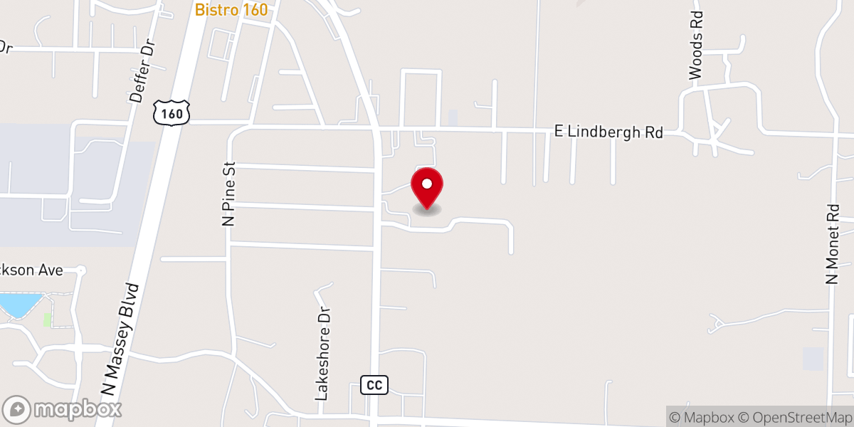 Map showing location of Tri County Southern Baptist Association