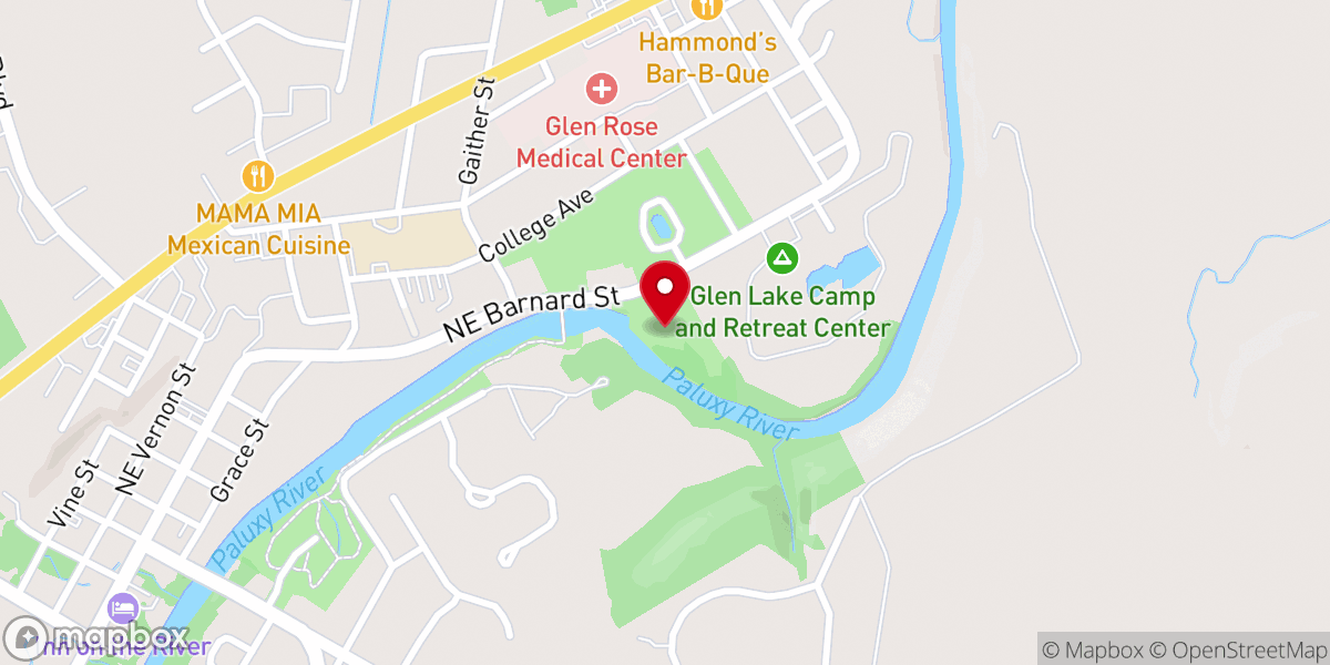 Map showing location of Big Rocks Park