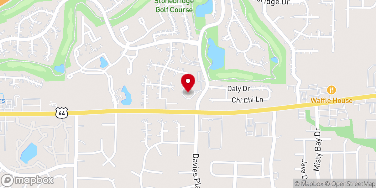 Map showing location of St Paul United Methodist Church