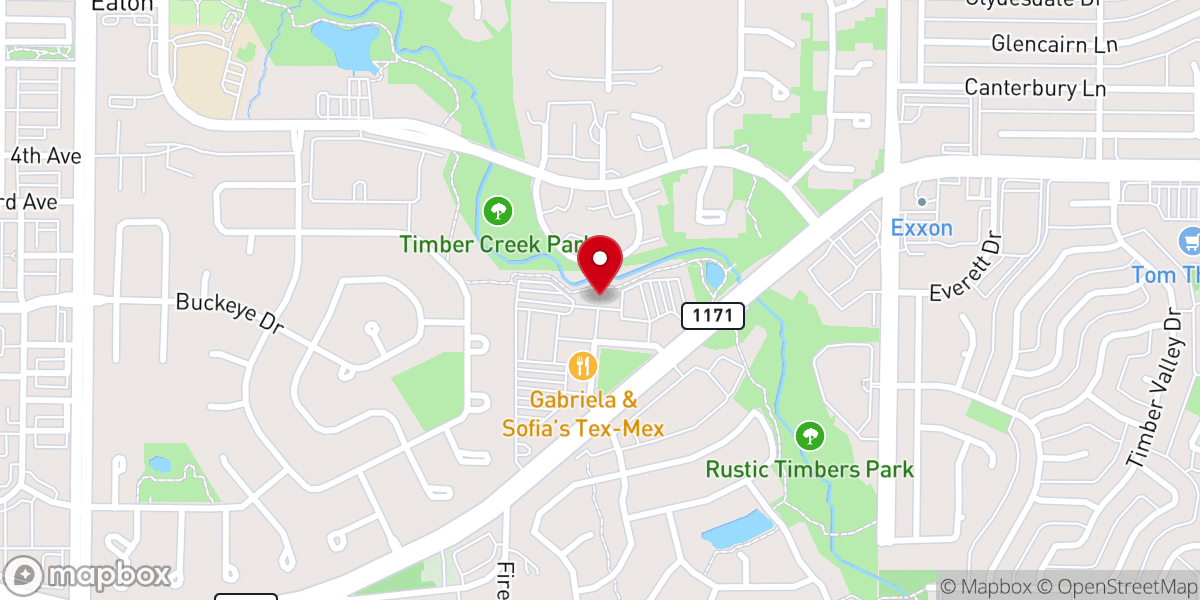 Map showing location of RockPointe Church at Parker Square