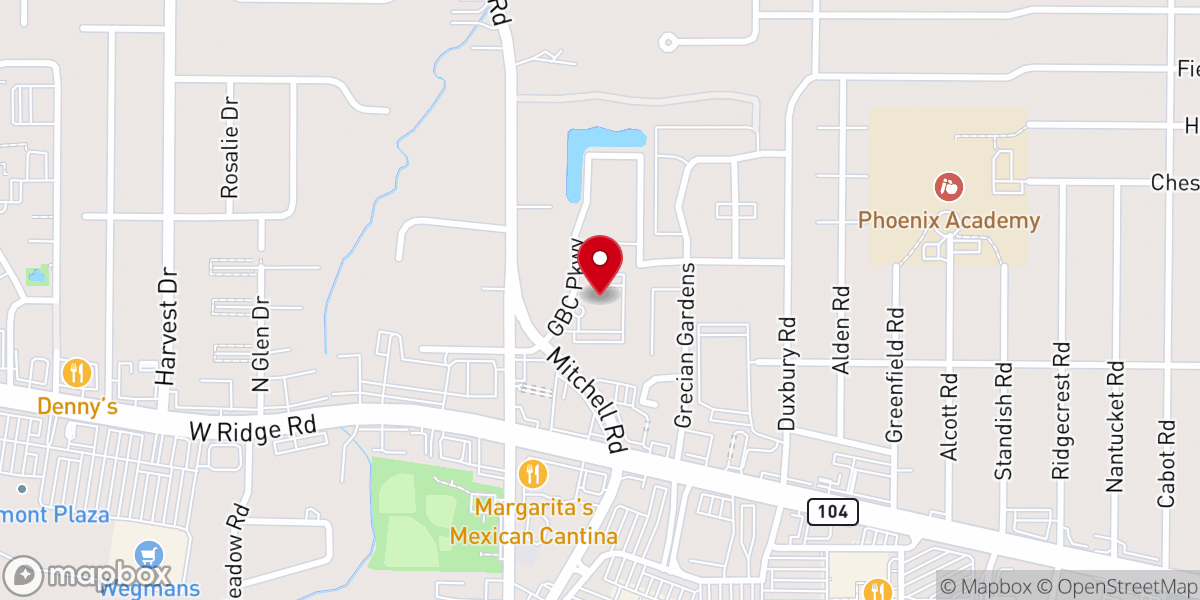 Map showing location of All Saints Anglican Church