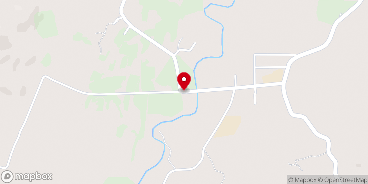 Map showing location of Freewill Baptist Church