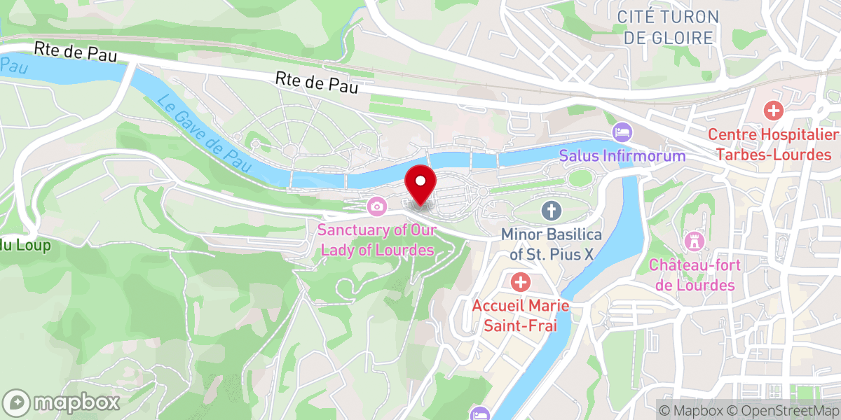 Map showing location of Chapelle de la Visitation