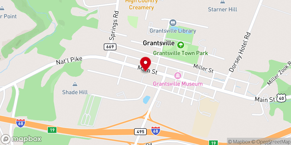 Map showing location of Christ Lutheran Church ELCA