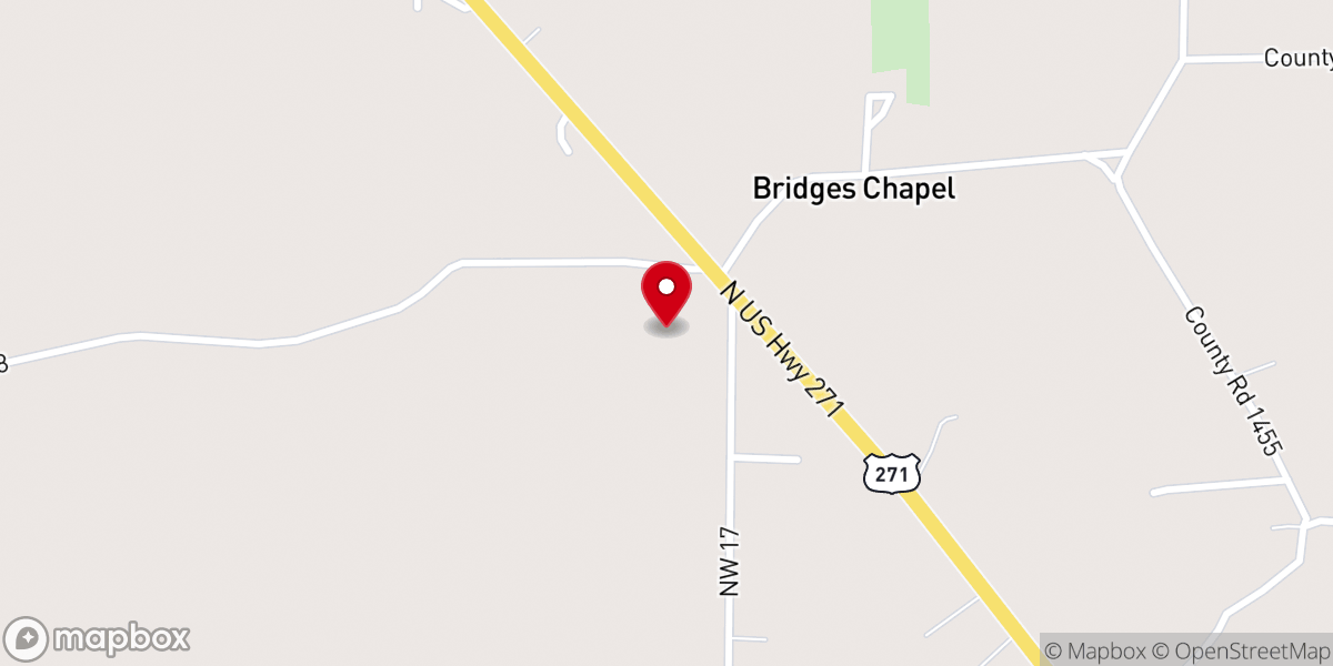 Map showing location of New Beginning Baptist