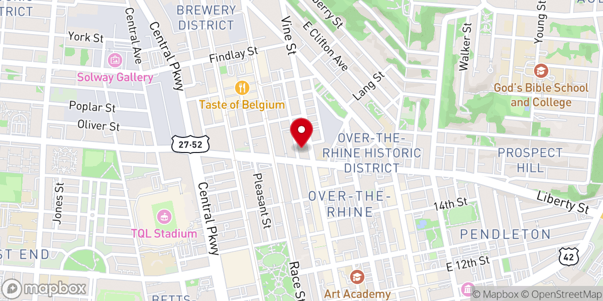 Map showing location of Saint Francis Seraph Catholic Church