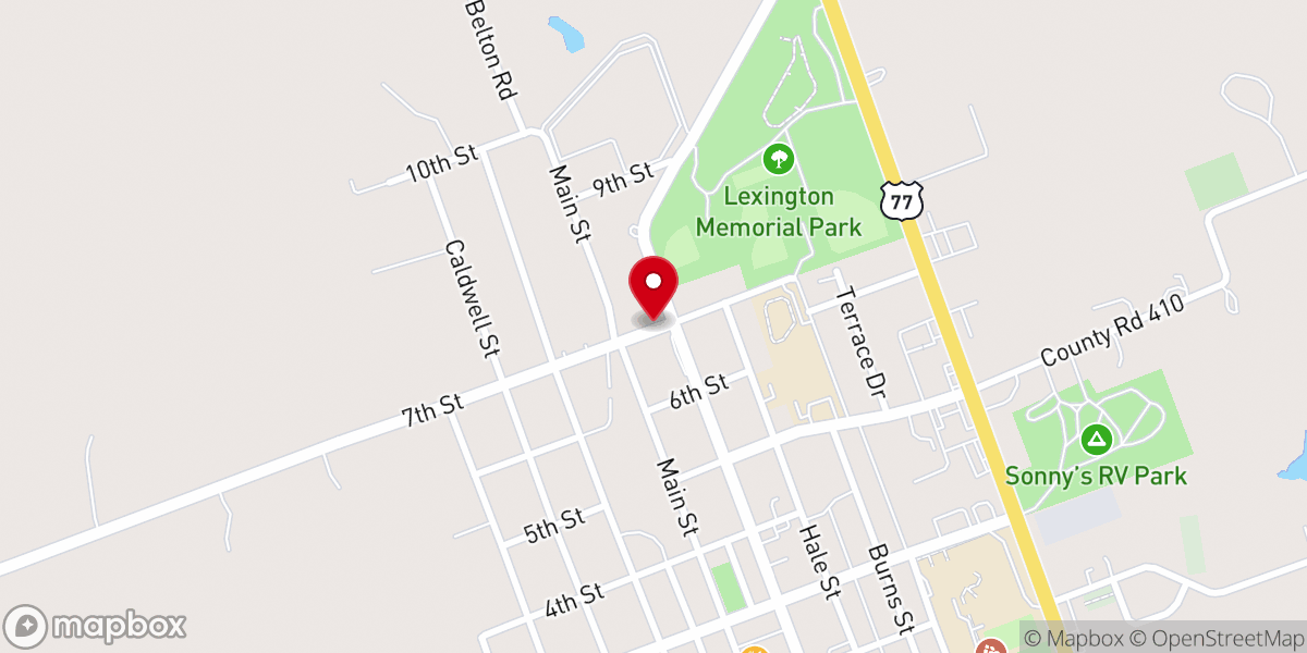 Map showing location of Graceland community Church
