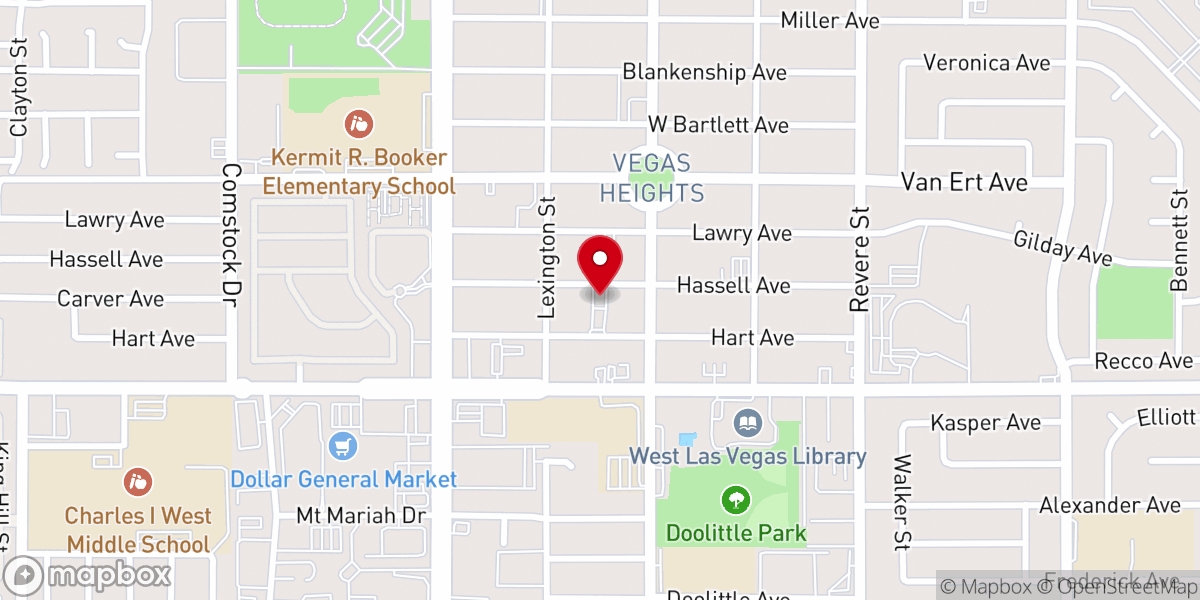 Map showing location of Pleasant Grove Missionary Baptist Church