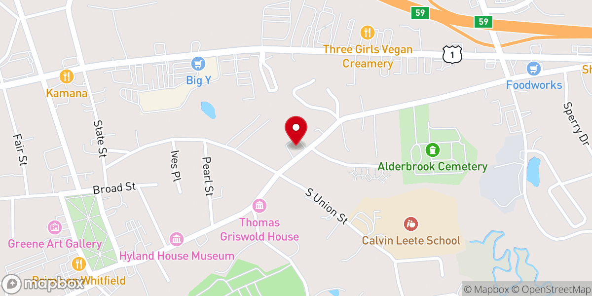 Map showing location of Bethel Church