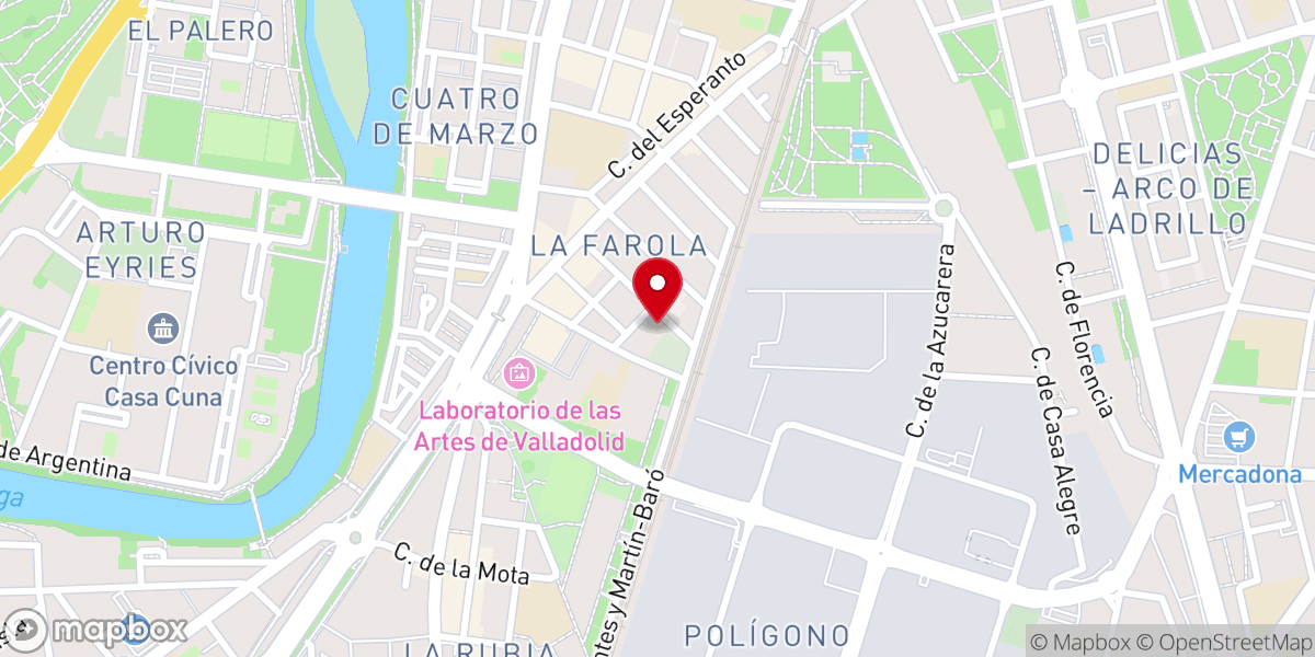 Map showing location of Monasterio Sancti Spiritus, de las Agustinas