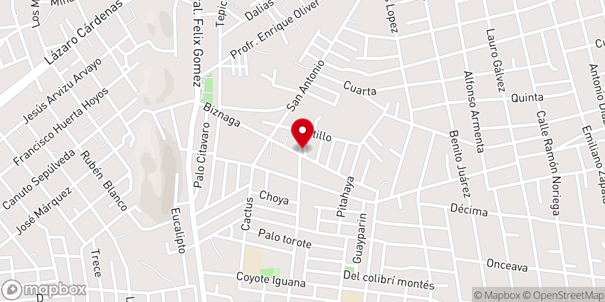 Map showing location of Centro Cristiano de Hermosillo Asambleas de Dios