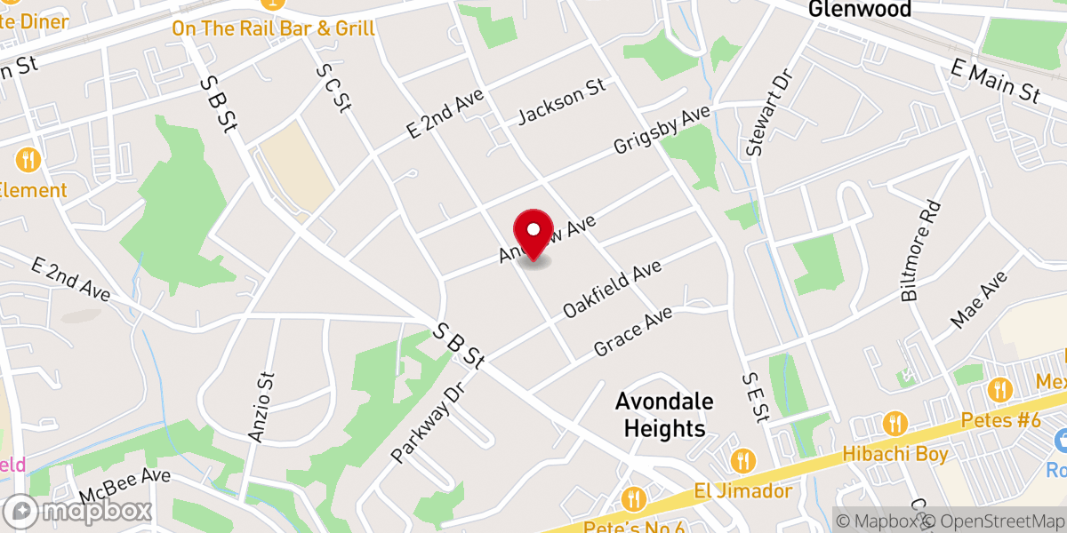 Map showing location of Easley Community Church