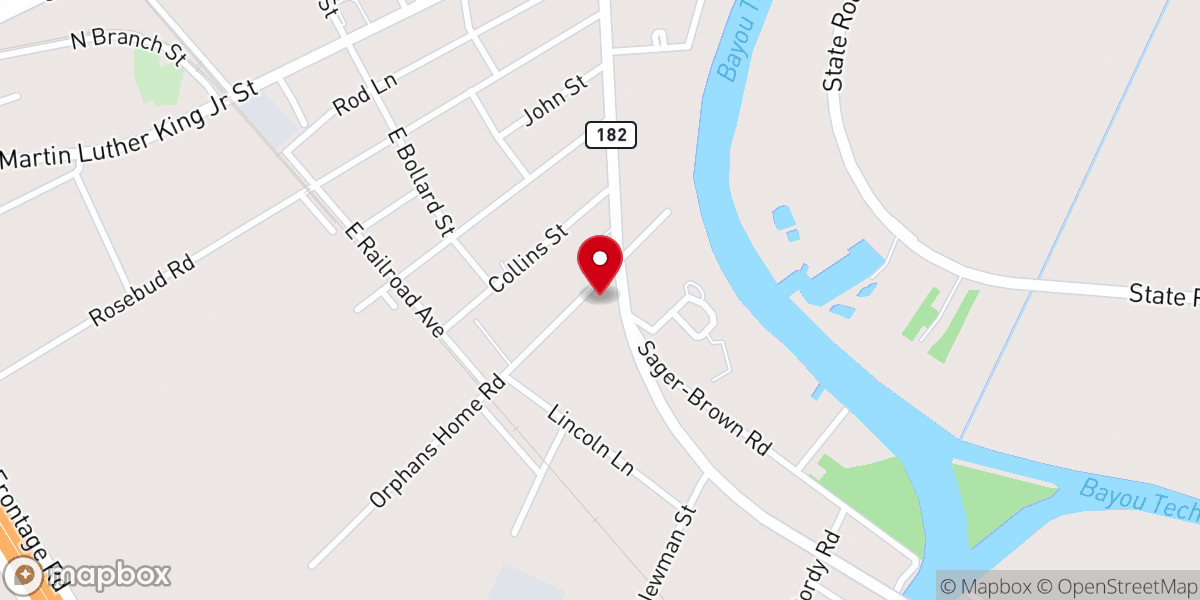 Map showing location of Baldwin Trinity United Methodist Church