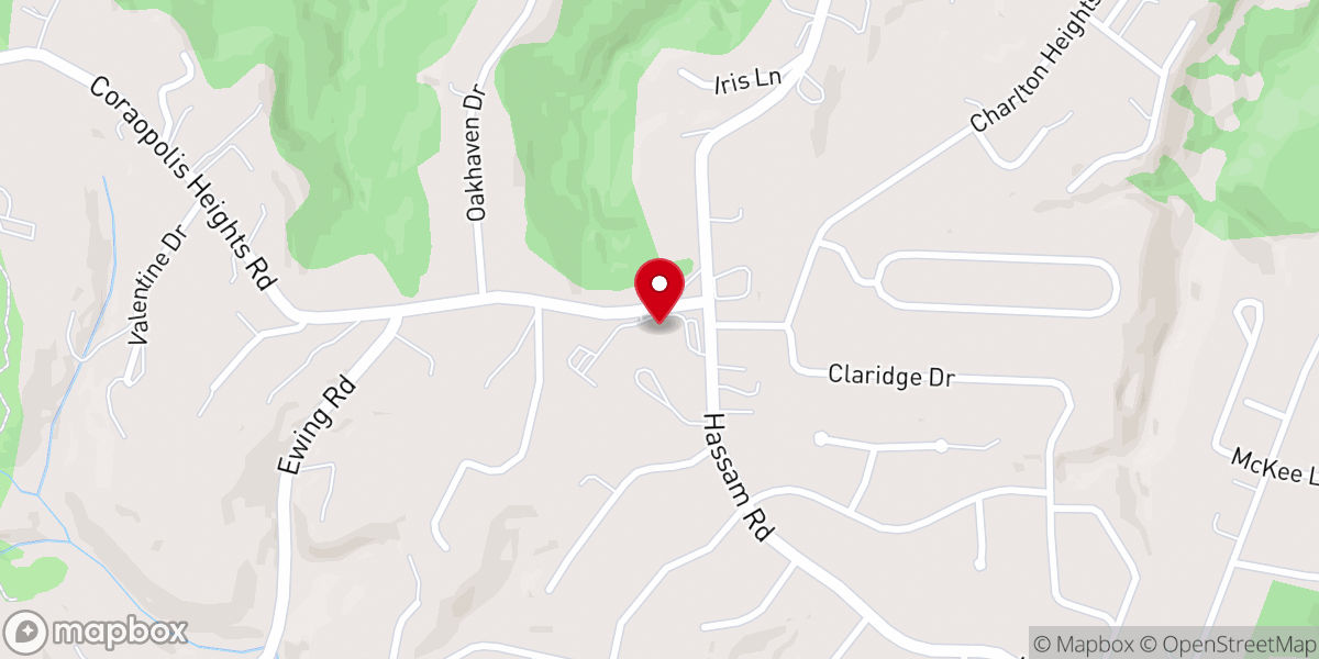 Map showing location of True Hope Church