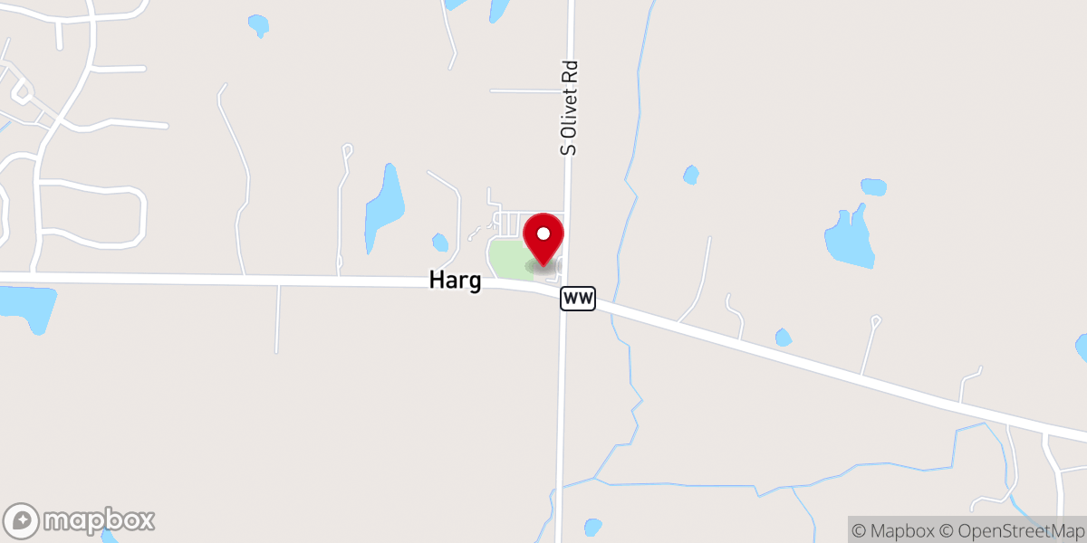 Map showing location of Crossway Church