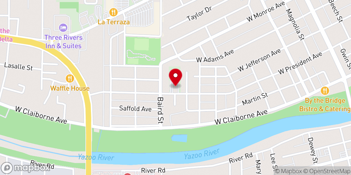 Map showing location of West President Church of Christ