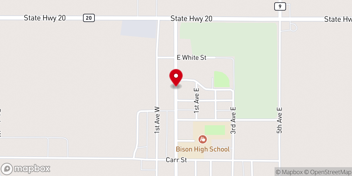 Map showing location of Grace Bible Fellowship