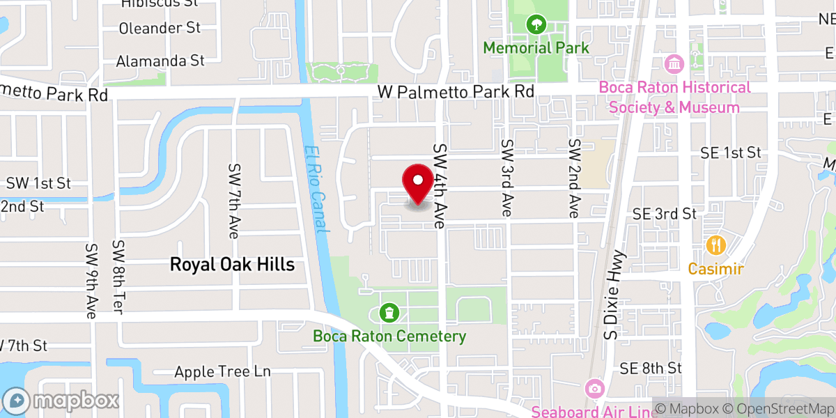 Map showing location of Radiant City Church