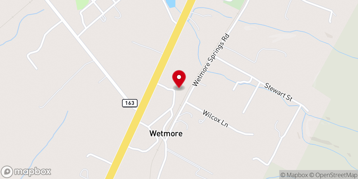 Map showing location of 1 Church-Delano