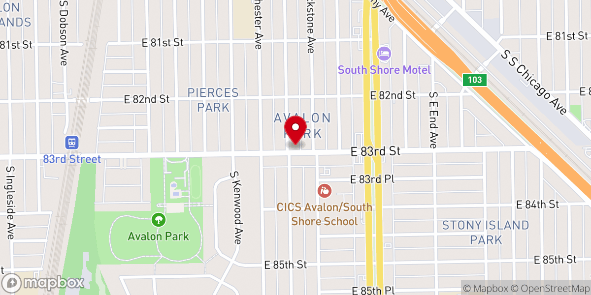 Map showing location of Messiah and Saint Bartholomew Episcopal Church