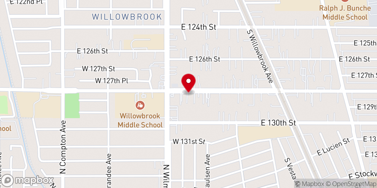 Map showing location of Iglesia Pentecostal Bethel