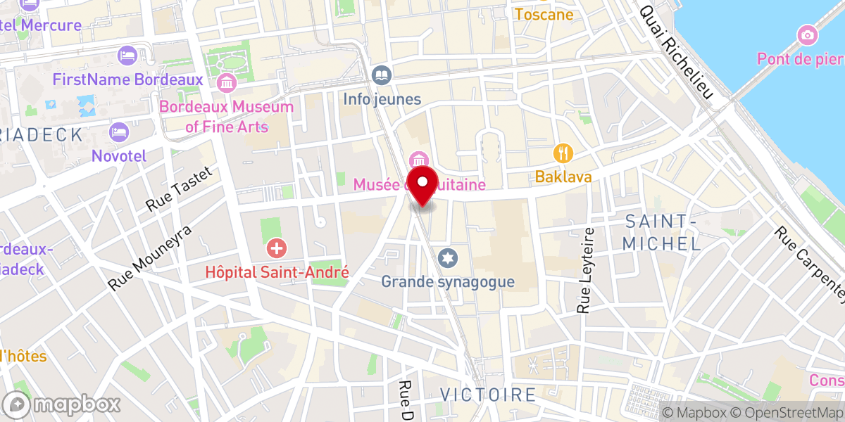 Map showing location of Association la Chapelle de la Madeleine
