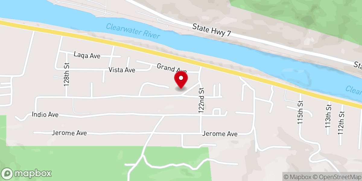 Map showing location of Riverside Assembly of God