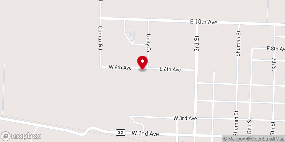 Map showing location of St Matthews Baptist Church