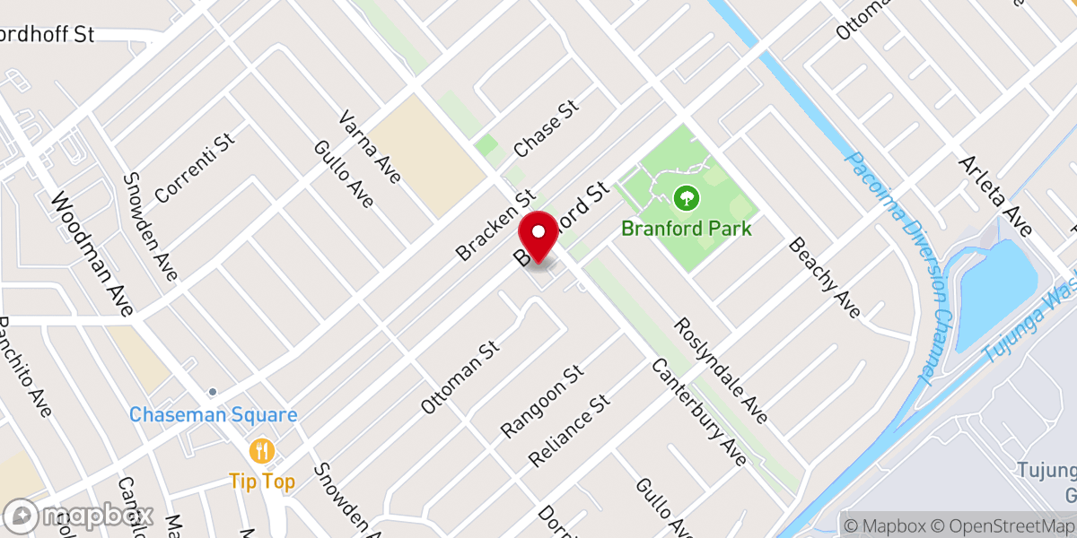 Map showing location of Hanyang Presbyterian Church
