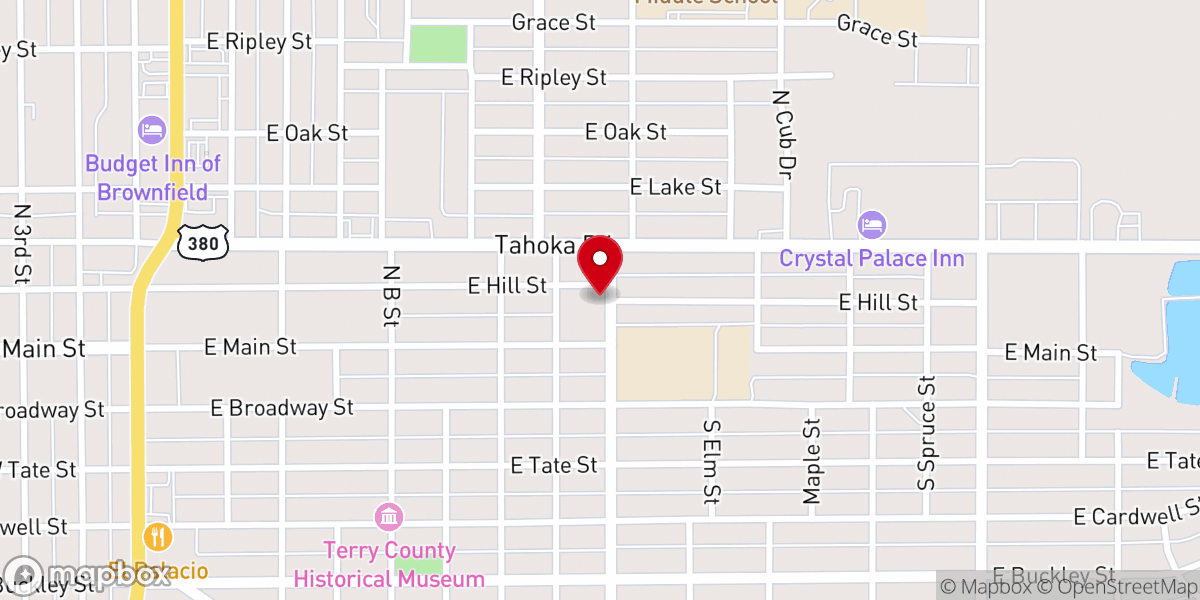 Map showing location of Terry County Community Action