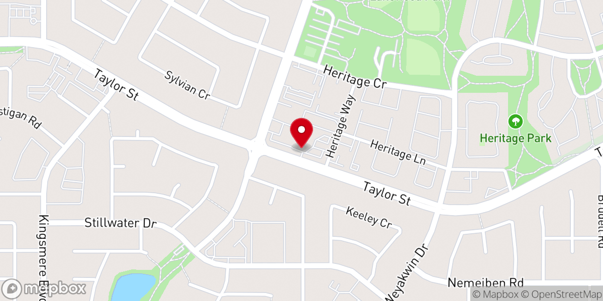 Map showing location of McClure United Church