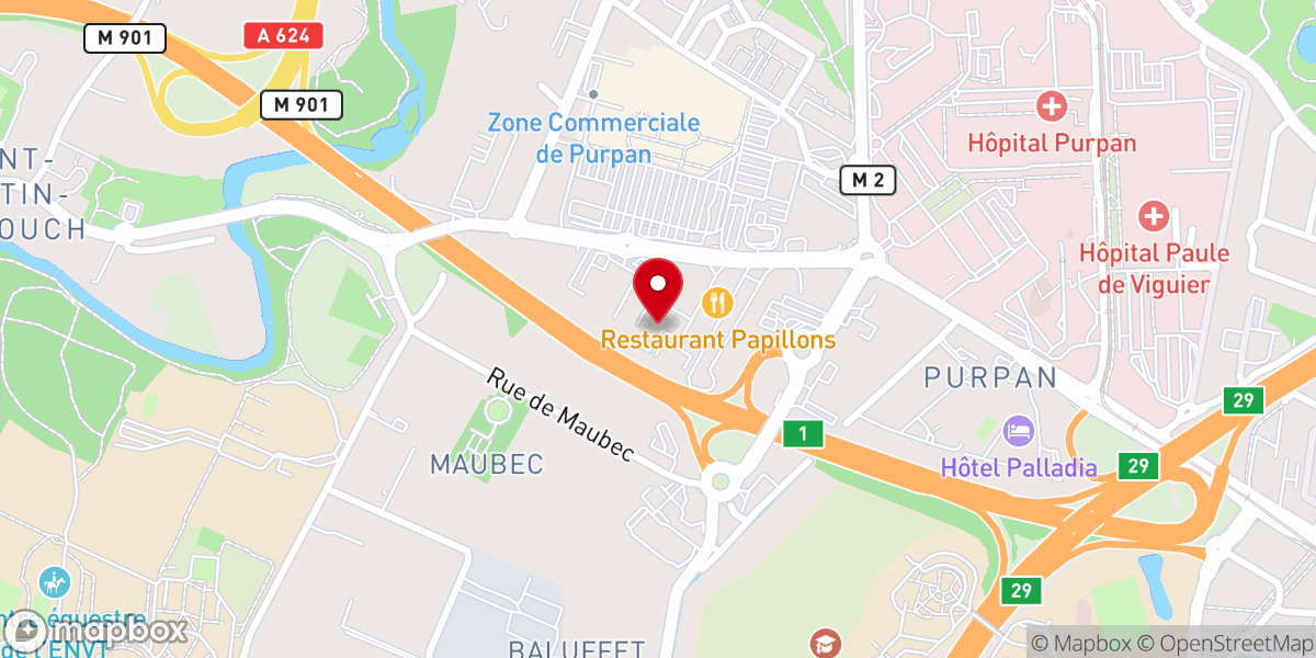 Map showing location of Toulouse International Church / Eglise Internationale de Toulouse