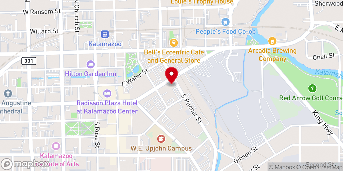 Map showing location of Parish Associates