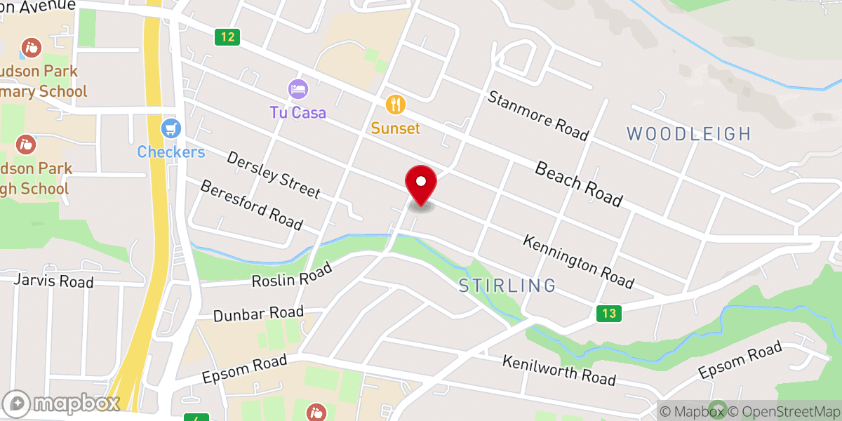 Map showing location of Redeemer Christian Church