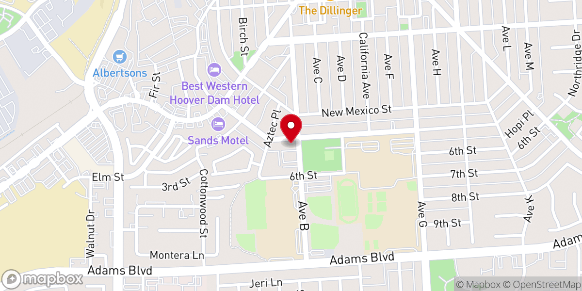 Map showing location of Christ Lutheran Church