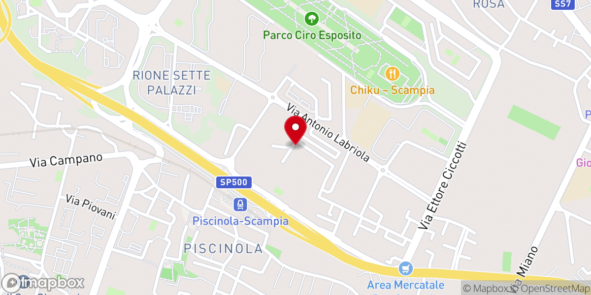 Map showing location of Chiesa Evangelica Pentecostale
