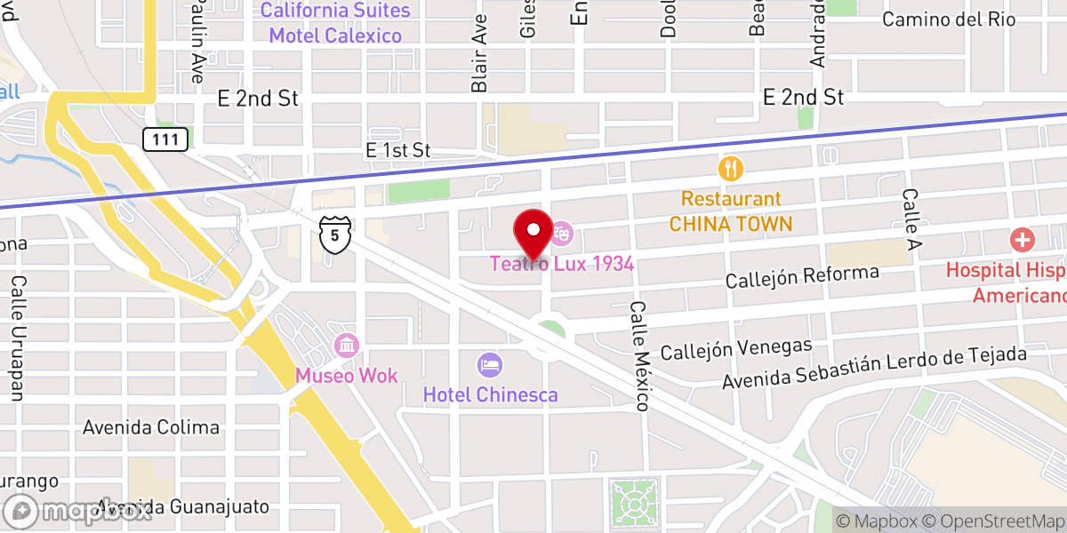 Map showing location of Diocese of Mexicali
