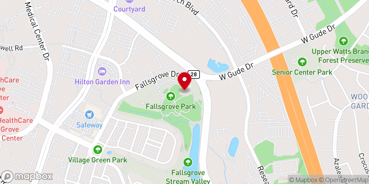 Map showing location of Mosaic Community Fellowship