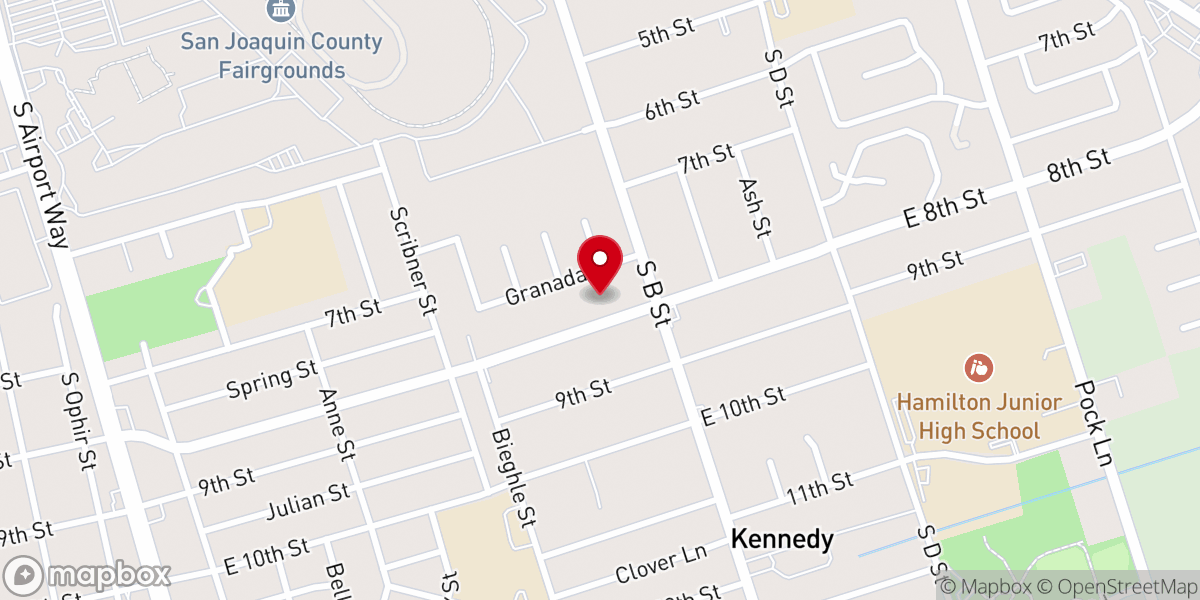 Map showing location of Open Door House of Prayer