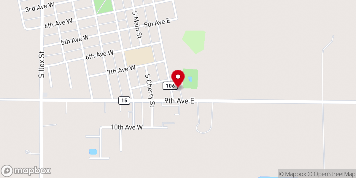 Map showing location of Our Saviour's Lutheran Church