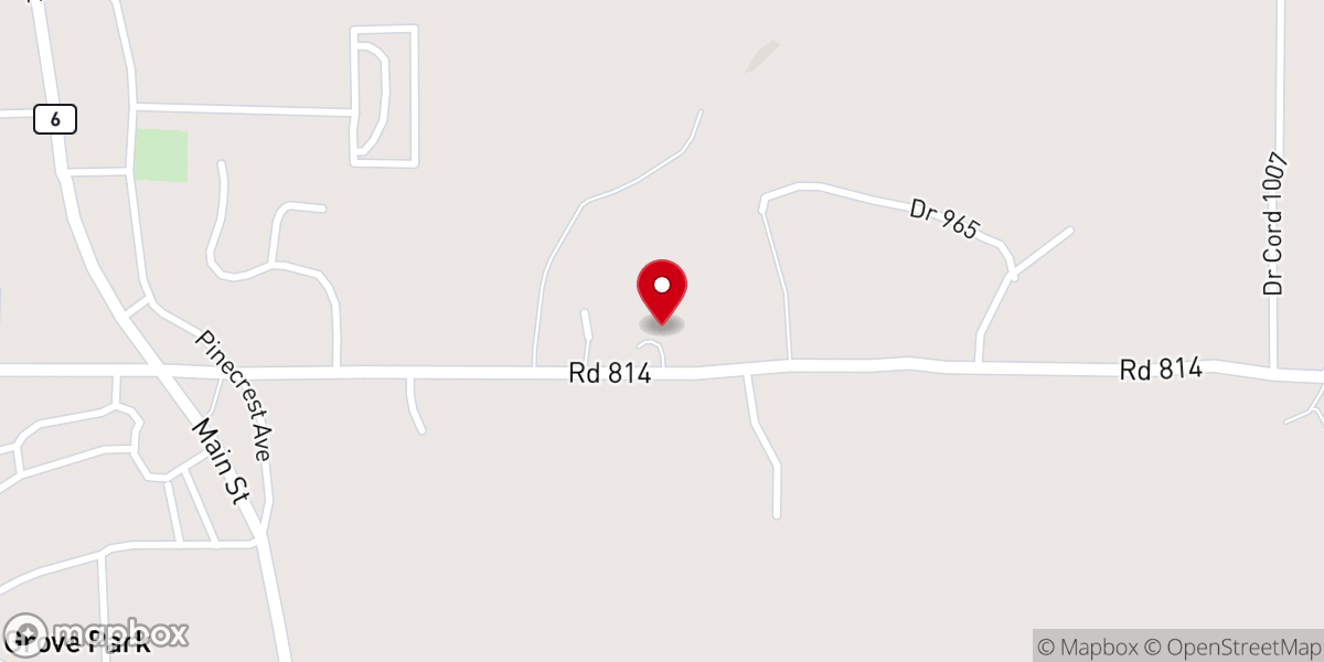 Map showing location of New Zion Church