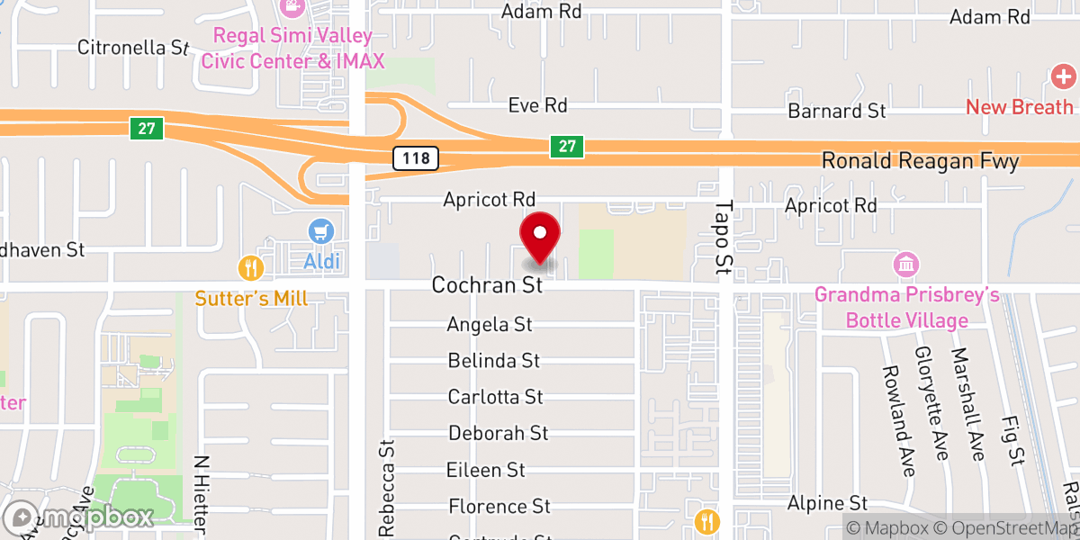 Map showing location of Shepherd Of The Valley Lutheran Church