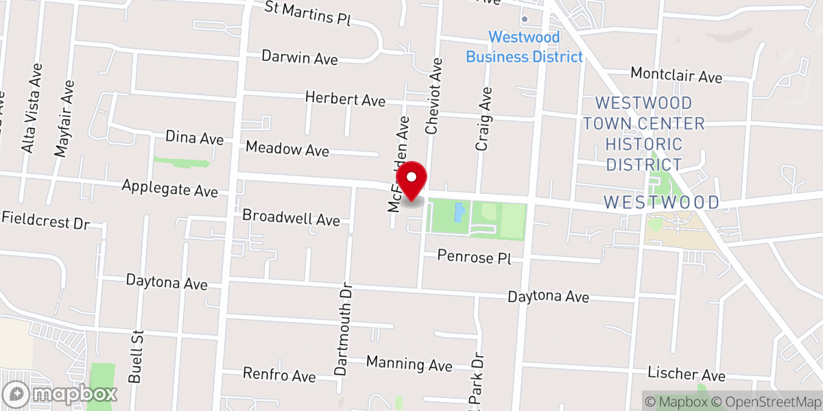 Map showing location of Saint James Episcopal Church
