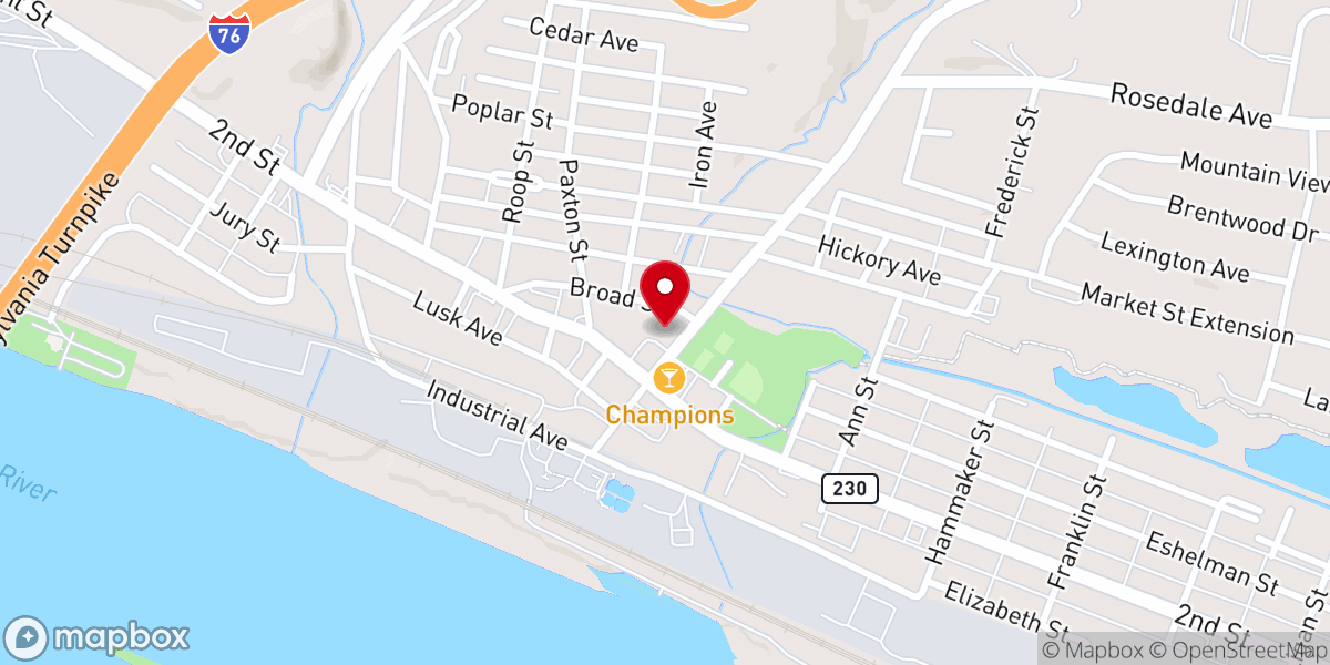 Map showing location of Primera Iglesia Cristiana Misionera