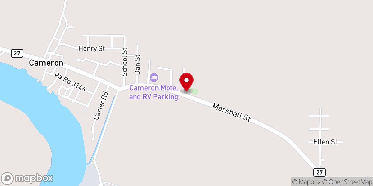 Map showing location of United Methodist Church