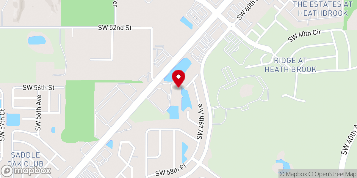 Map showing location of Mt Calvary Baptist Church