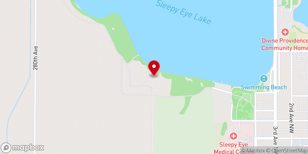 Map showing location of Schoenstatt On the Lake