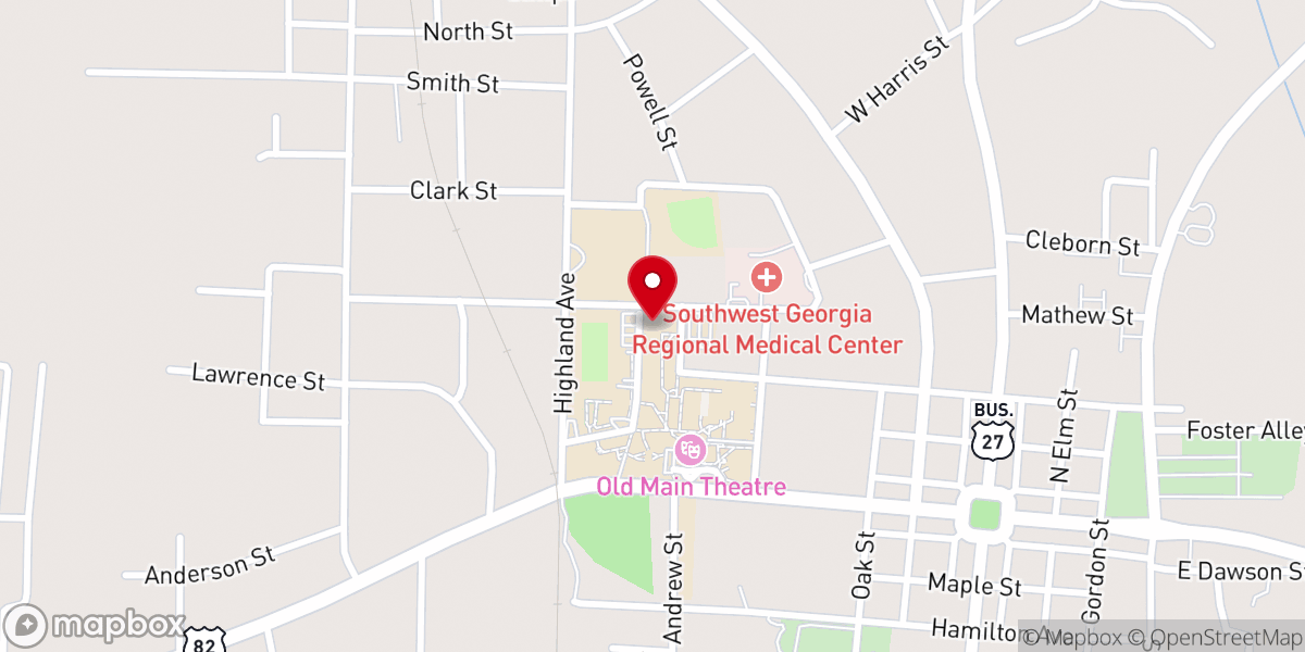 Map showing location of Turner Dining Hall